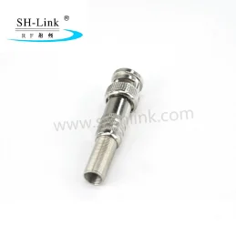 China manufacturer bnc male connector for CCTV,brass material